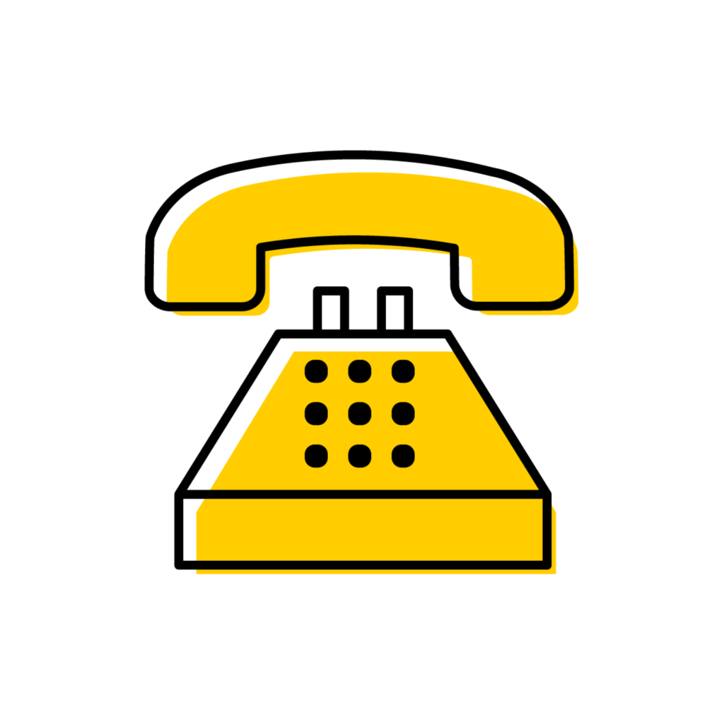 Icon of old fashioned telephone