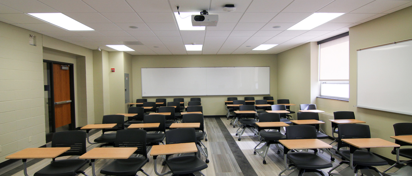 image of classroom 470 van allen hall