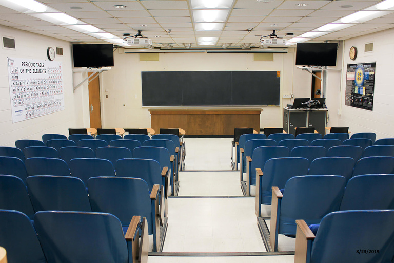 Photo of classroom 70 Van Allen Hall