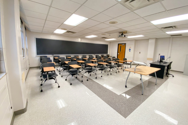 image of classroom 212 Phillips Hall