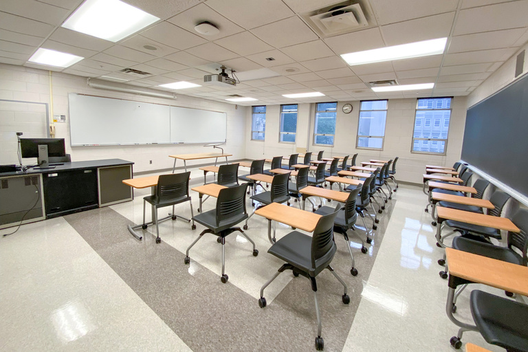 image of classroom 212 Phillips Hall