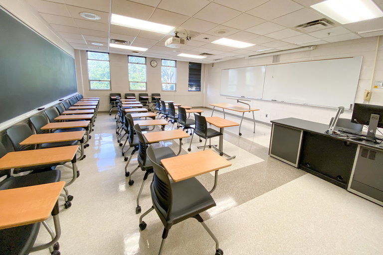 image of classroom 205 Phillips Hall