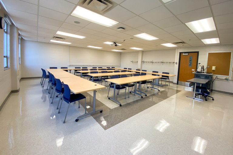 photo of university classroom 313 phillips hall