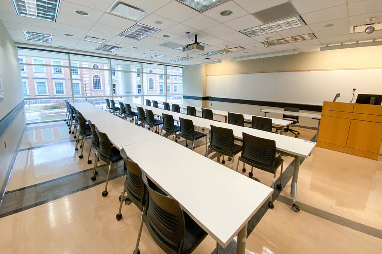 image of classroom C139 Pomerantz Center