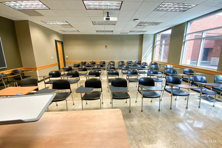 image of classroom E120 Adler Journalism Building