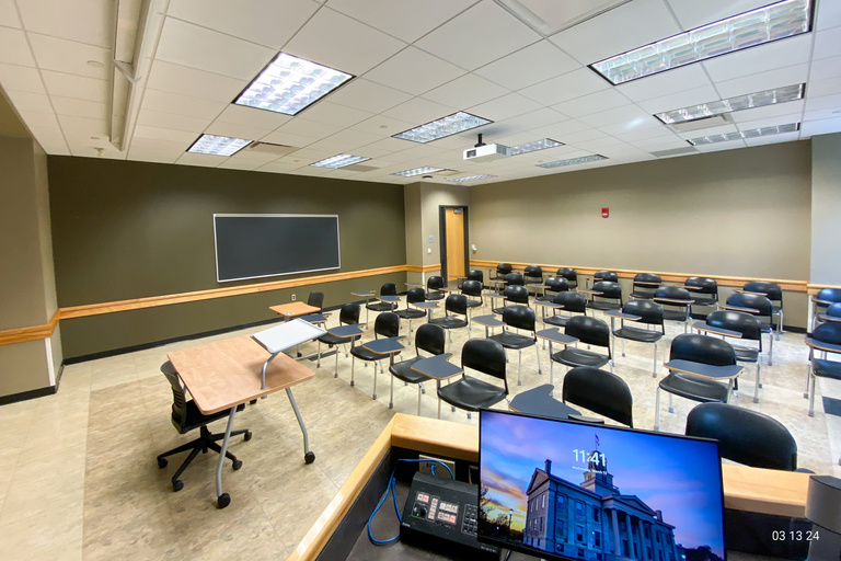 image of classroom E126 Adler Journalism Building