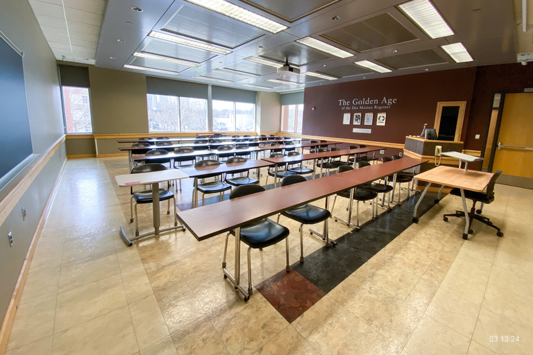 image of classroom E205 Adler Journalism Building