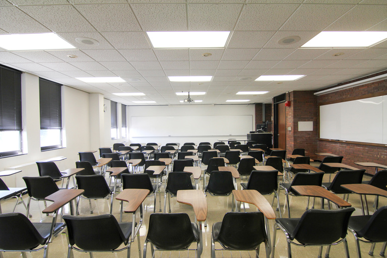 old image of classroom 427 English Philosophy Building