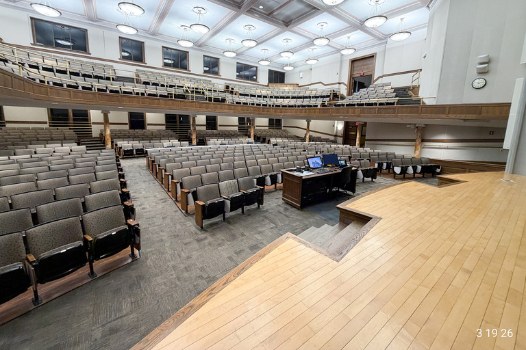 image of university classroom 201 Macbride Hall Auditorium