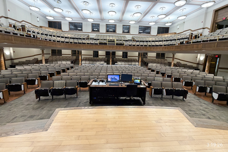 image of university classroom 201 Macbride Hall Auditorium