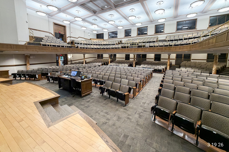 image of university classroom 201 Macbride Hall Auditorium