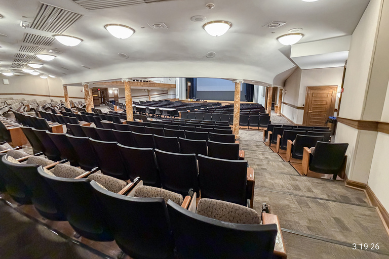 image of university classroom 201 Macbride Hall Auditorium