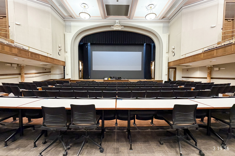image of university classroom 201 Macbride Hall Auditorium