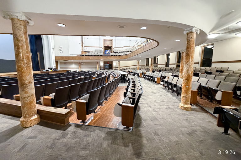 image of university classroom 201 Macbride Hall Auditorium