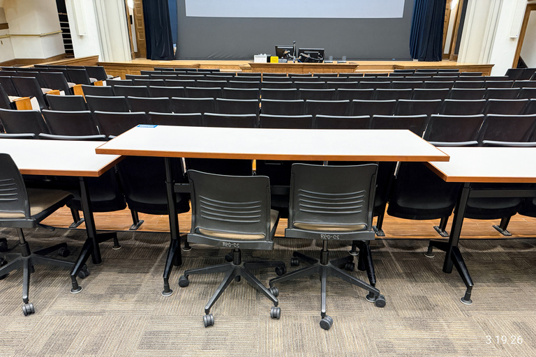 image of university classroom 201 Macbride Hall Auditorium
