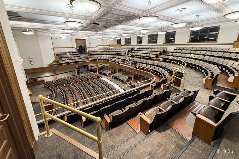 image of university classroom 201 Macbride Hall Auditorium