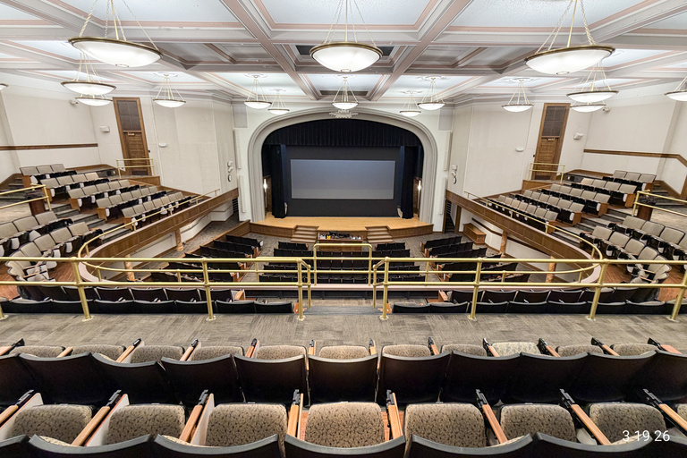 image of university classroom 201 Macbride Hall Auditorium