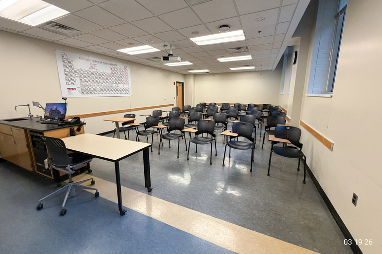 image of classroom E215 Chemistry Building