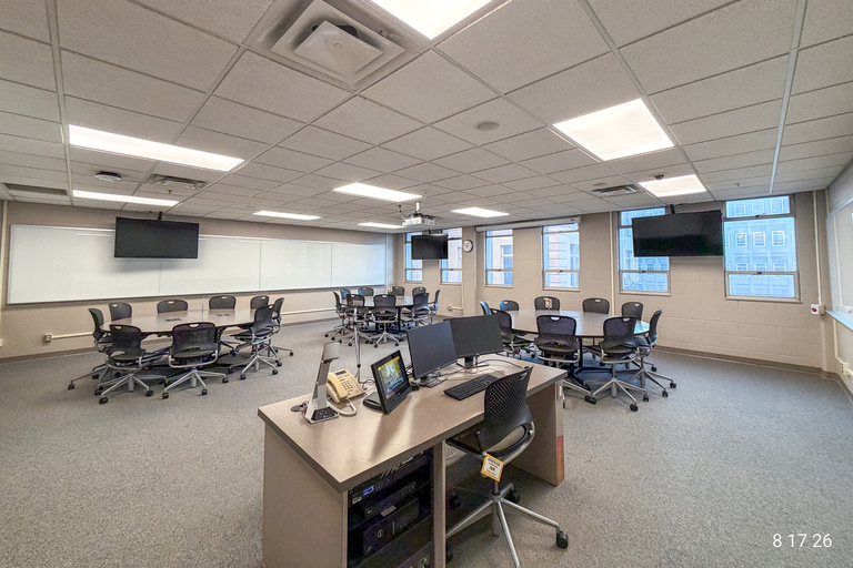 image of classroom 216 Phillips Hall