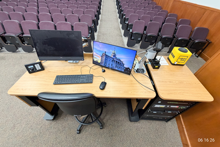 image of classroom 100 Phillips Hall