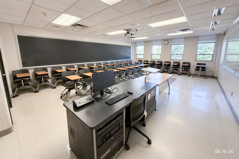image of classroom 207 Phillips Hall