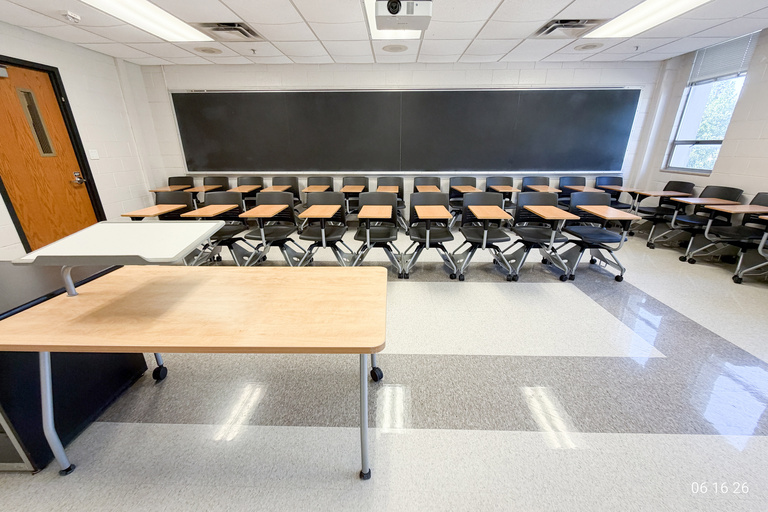 image of classroom 207 Phillips Hall