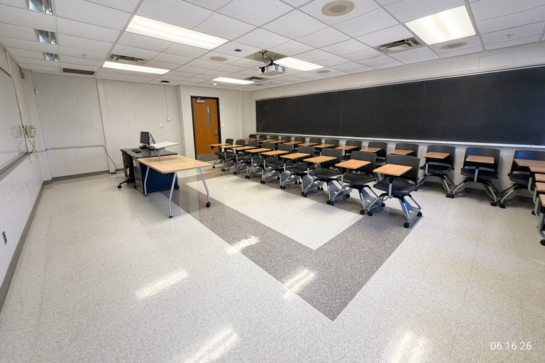 image of classroom 207 Phillips Hall