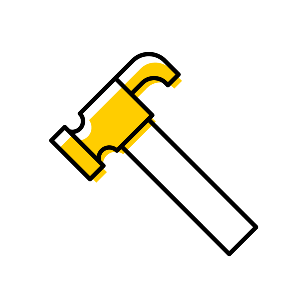 graphic of hammer