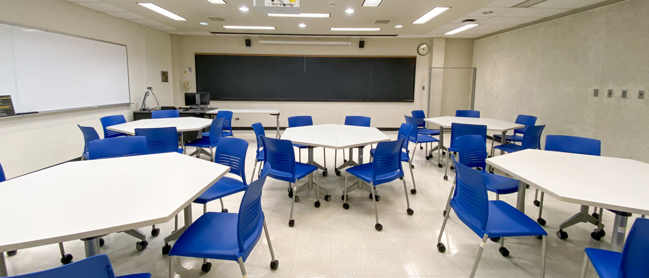 image of classroom N103 lindquist center