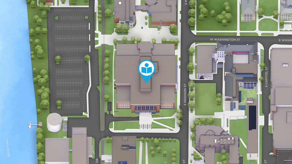 image of map of Main Library