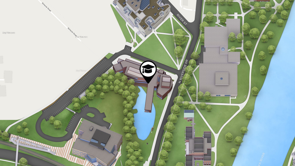 image of map of Art Building West
