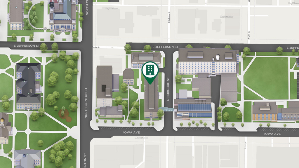 image of map of Biology Building