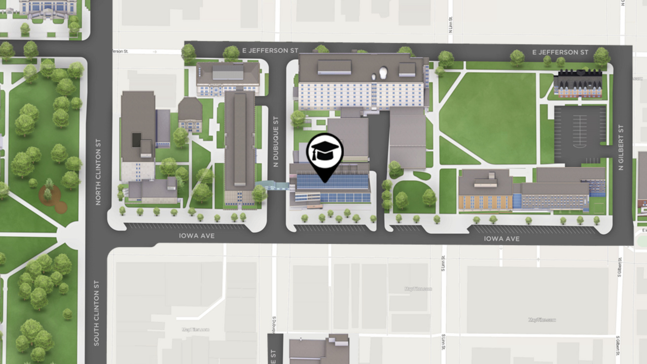 image of map of Biology Building East