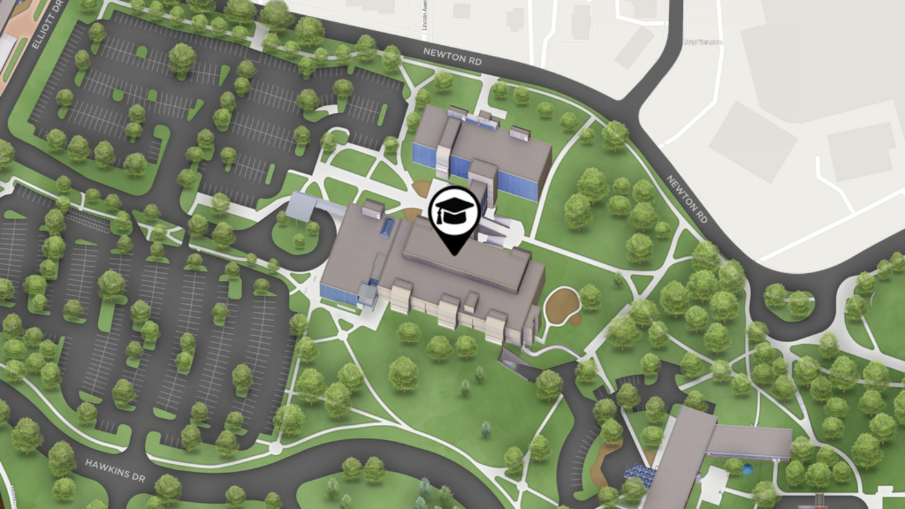map showing location of Dental Science Building